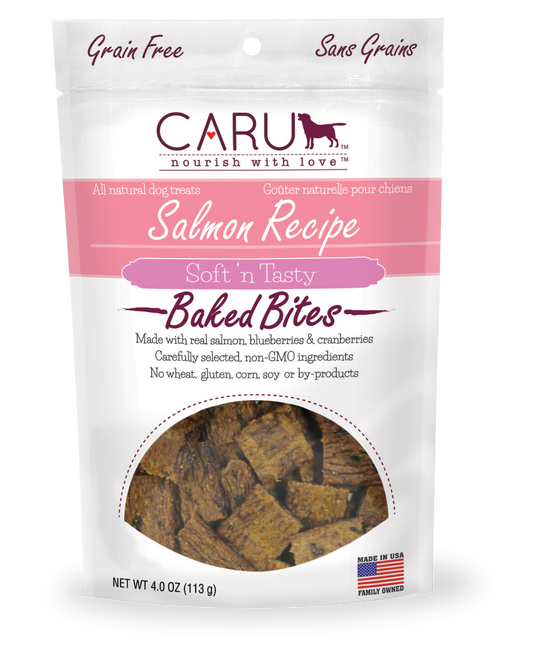 CARU Natural Salmon Recipe Bites for Dogs